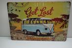 VW VOLKSWAGEN T1 SAMBA BUS BORD Get Lost, Ophalen of Verzenden, Nieuw