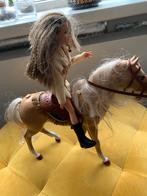 Barbie met paard ( vintage,  wat kan bewegen, Ophalen of Verzenden, Gebruikt