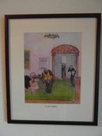deco in lijst golfsport cartoon Wallis Mills 31,5 x 26,5, Ophalen of Verzenden