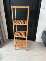 Bamboe badkamer kastje, Huis en Inrichting, Badkamer | Badkamermeubels, Ophalen, (Half)hoge kast, Minder dan 50 cm, 100 tot 150 cm