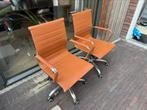 Bureaustoelen cognac kunstleer, Huis en Inrichting, Bureaustoelen, Ophalen of Verzenden, Gebruikt, Bruin, Bureaustoel