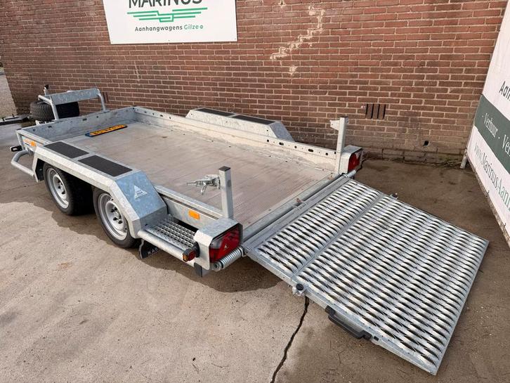 Hapert Indigo LF 3000kg - Zeer nette machine tranporter, Auto diversen, Aanhangers en Bagagewagens, Gebruikt, Ophalen of Verzenden