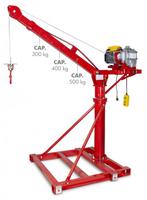 Mobiele Bouwkraan Takel 500 kg + 230V Lier 25 mtr kabel, Doe-het-zelf en Verbouw, Gereedschap | Overige machines, Ophalen of Verzenden