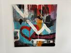 Abstract Graffiti Schilderij 90x90cm, Ophalen