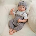 Realistische baby pop Bennie (49cm), Ophalen of Verzenden, Nieuw, Pop, Levensecht of Reborn