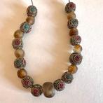Antieke zilveren kralen uit Tibet, Sieraden, Tassen en Uiterlijk, Antieke sieraden, Ophalen of Verzenden, Zilver, Ketting