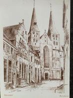 Pentekening Bergkerk Deventer., Ophalen of Verzenden, Ongelopen, Overijssel