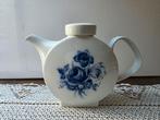 Vintage theepot koffiepot blauw bloem decor, Ophalen of Verzenden, Overige stijlen, Overige typen