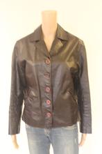 Tanveer bordeaux/bruin leren jasje maat M, Maat 38/40 (M), Bruin, ., Tanveer