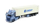 Sneepels Scania R Highline Container Oplegger (Tekno 84124), Hobby en Vrije tijd, Modelauto's | 1:50, Verzenden, Nieuw, Bus of Vrachtwagen