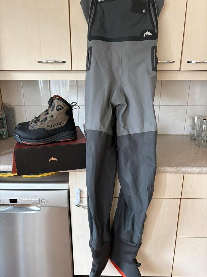 Simms G3 Guide M en Vibram BOA boots 43 *1x gedragen!*, Watersport en Boten, Hengelsport | Vliegvissen, Zo goed als nieuw, Overige typen