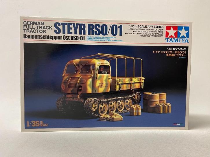 Tamiya 1:35 German Steyr RS0/01 (zie beschrijving), Hobby en Vrije tijd, Modelbouw | Auto's en Voertuigen, Gebruikt, Tank, 1:32 tot 1:50
