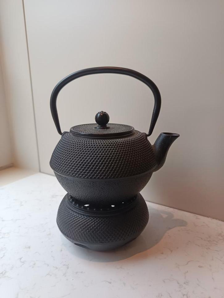 Bredemeijer theepot inclusief warmhoud onderzetter, Antiek en Kunst, Antiek | Emaille, Ophalen