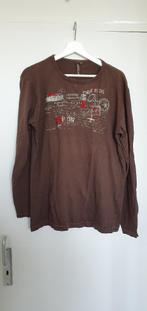 Unlocked bruin t-shirt met lange mouwen maat L, Kleding | Heren, Maat 52/54 (L), Gedragen, Ophalen of Verzenden, Bruin