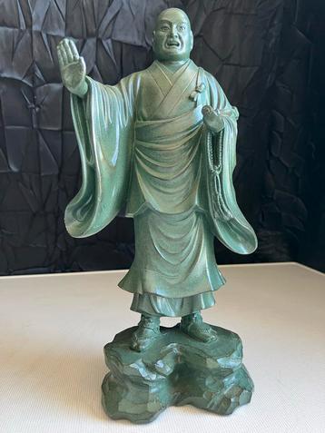 Bronzen Sint Nichiren 1222-1282 Beeld, Japan, 1926-1989 beschikbaar voor biedingen