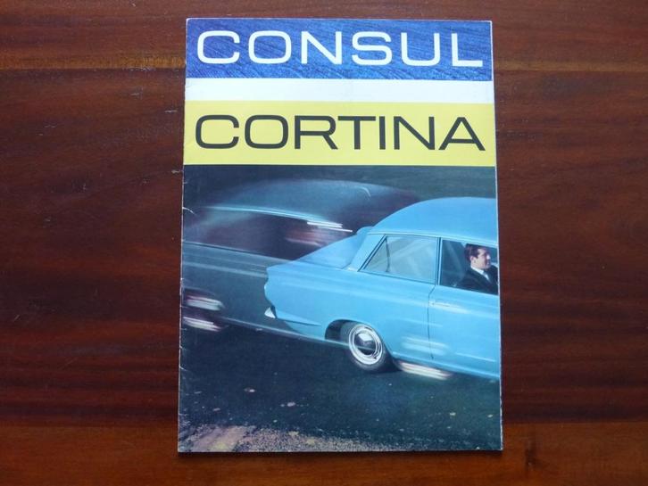 Ford Consul Cortina 1963 brochure NL, Boeken, Auto's | Folders en Tijdschriften, Gelezen, Ford, Verzenden