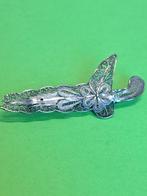 Zilveren filigrain broche kriss, Sieraden, Tassen en Uiterlijk, Broches, 4 tot 7 cm, Gebruikt, Onbekend, Ophalen of Verzenden