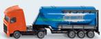 Siku 1792 Vrachtauto + silo oplegger, Ophalen of Verzenden, Nieuw, Bus of Vrachtwagen, SIKU