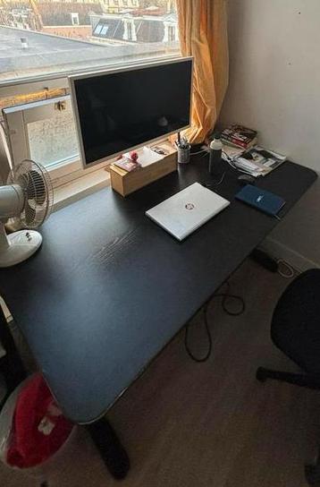 IKEA Bekant bureau 160x80cm - Zwart - afbeelding 1