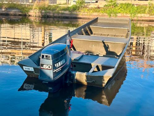 Alumacraft 1442 + Yamaha 60PK | Kortstaart | Elek Start, Watersport en Boten, Platbodems, Zo goed als nieuw, Tot 6 meter, Aluminium