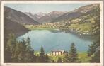 Davosersee mit Davos 30er jaren Tinzenhorn und Piz Michèl, Gelopen, Overig Europa, Ophalen of Verzenden, 1920 tot 1940