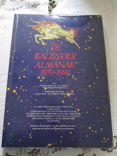 de kalender almanak 1979-1980,astrologische sterrenhemel, Boeken, Esoterie en Spiritualiteit, Gelezen, Achtergrond en Informatie