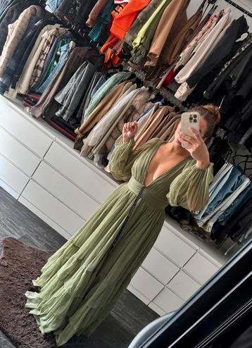ASOS | Maxi Jurk – lange Jurk Groen - NIEUW – Maat XS / UK 6 beschikbaar voor biedingen