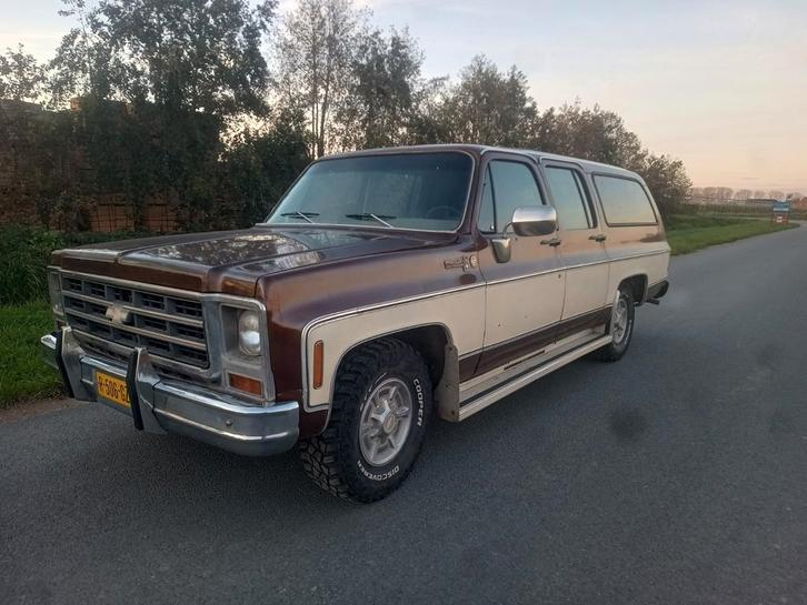 Suburban 1979 nwe lpg onderbouw ,barndoors roestvrije auto, Auto's, Oldtimers, Bedrijf, Te koop, Mercedes-Benz, Ophalen