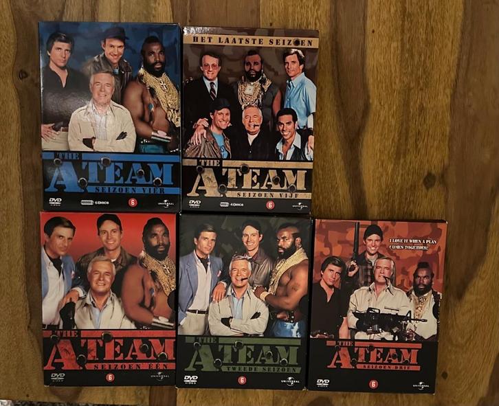 The A-Team seizoen 1 t/m 5 DVD, Cd's en Dvd's, Dvd's | Tv en Series, Gebruikt, Actie en Avontuur, Boxset, Vanaf 12 jaar, Ophalen