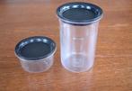 2 tupperware bussen zwart deksel, Ophalen of Verzenden, Overige typen