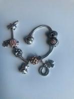 Pandora snakechain met 9 bedels, Ophalen of Verzenden, Zo goed als nieuw, Zilver