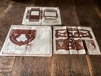 Oude patronen voor figuurzagen 3 stuks voor, € 7, Antiek en Kunst, Ophalen of Verzenden