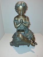 Antiek Beeld Biddend Meisje, Antiek en Kunst, Ophalen of Verzenden