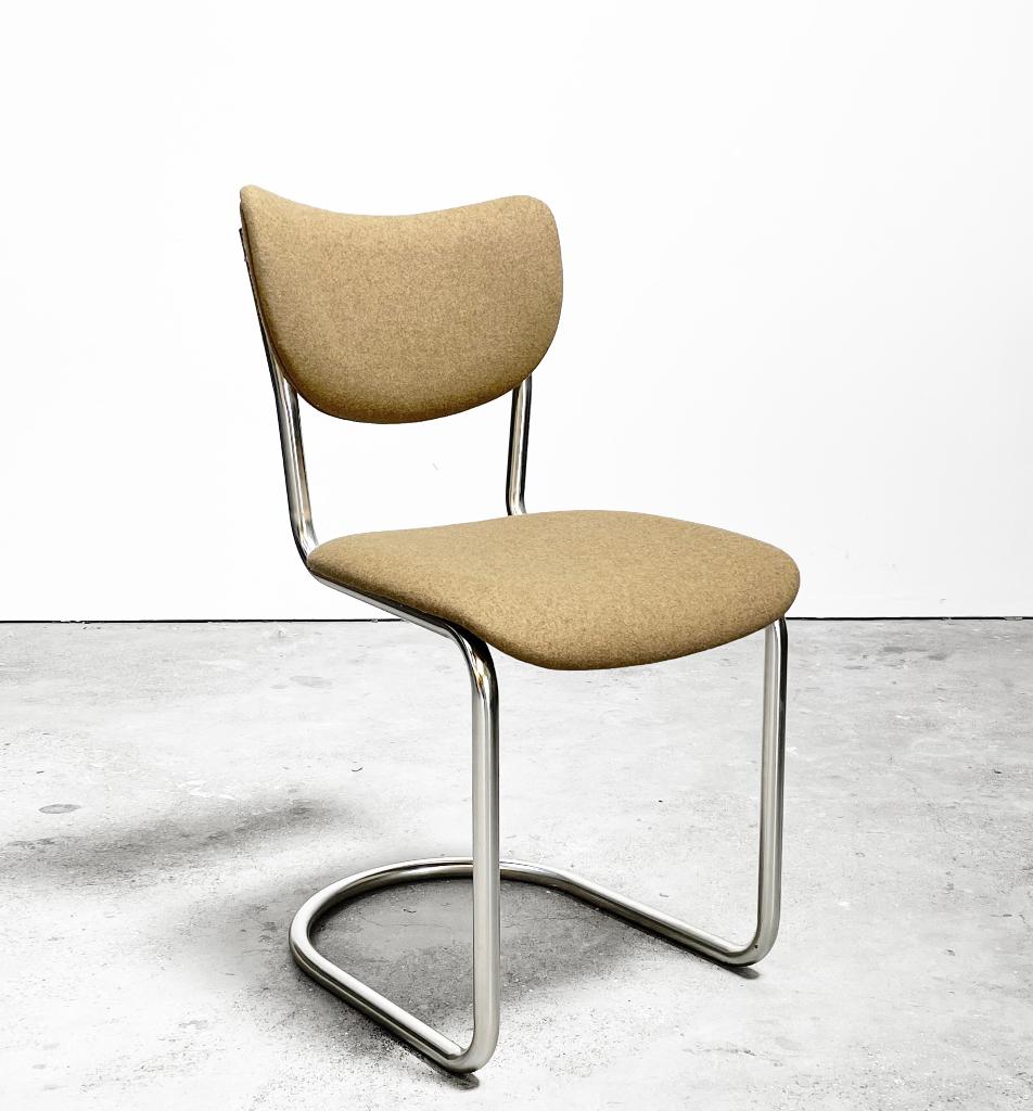 Vintage De Wit buisframe opnieuw bekleed, info >beschrijving, Huis en Inrichting, Stoelen, Zo goed als nieuw, Vijf, Zes of meer stoelen