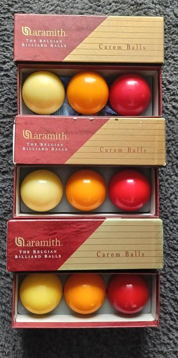 Belgian Aramith Tournament biljartballen. beschikbaar voor biedingen