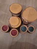 Boomstam decoratie: Schijven & Theelichthouders, Huis en Inrichting, Bruin, Ophalen of Verzenden, Zo goed als nieuw, Minder dan 25 cm
