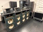 4x Hitec Audio HA215 lege kasten, Ophalen, 120 watt of meer, Overige merken