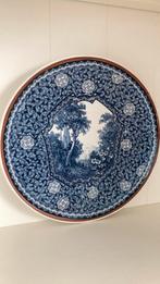 Antieke - Villeroy & Boch wandbord - decoratie bord blauw, Antiek en Kunst, Antiek | Wandborden en Tegels, Ophalen of Verzenden