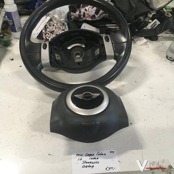 Mini Cooper Cabrio 2005 Lederen Stuurwiel met airbag beschikbaar voor biedingen