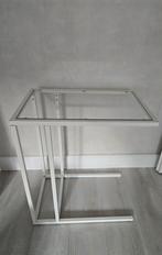 Ikea vitssjo laptophouder bijzet tafel wit, Huis en Inrichting, Tafels | Bijzettafels, Ophalen, Zo goed als nieuw, Hout, Minder dan 55 cm
