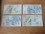 Set van 4 'EINE PREUVENELAP' biljetten, Ophalen of Verzenden, Euro's, Setje