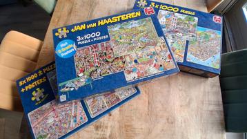 3 Jan van Haasteren Puzzels - 3 x 1000 Stukjes ! 20,- p/st beschikbaar voor biedingen