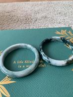 2 armbanden van jade, Ophalen of Verzenden, Nieuw, Groen, Overige materialen