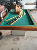 Biljarttafel met keu, ballen en afdekkap, Ophalen, Gebruikt, Biljarttafel