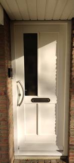 Houten Voordeur met Glas, Ophalen, Gebruikt, 200 tot 215 cm, Glas