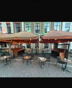 Horeca Parasolsysteem Dubbelkap met Heater - Oranje, Ophalen, Gebruikt, Decoratie