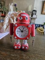 Retro Robot Wekker - Analoog, Ophalen of Verzenden, Zo goed als nieuw, Analoog, Wekker of Tafelklok