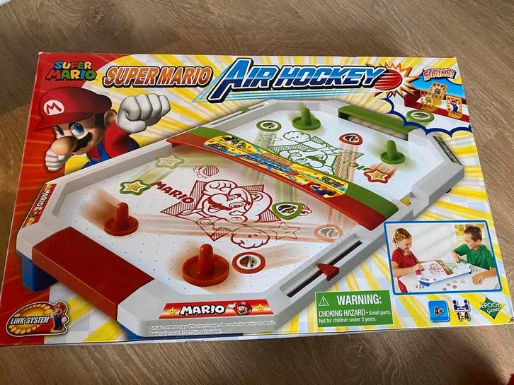 Super Mario Air Hockey Set - Speelplezier!, Kinderen en Baby's, Speelgoed | Speeltafels, Zo goed als nieuw, Ophalen of Verzenden