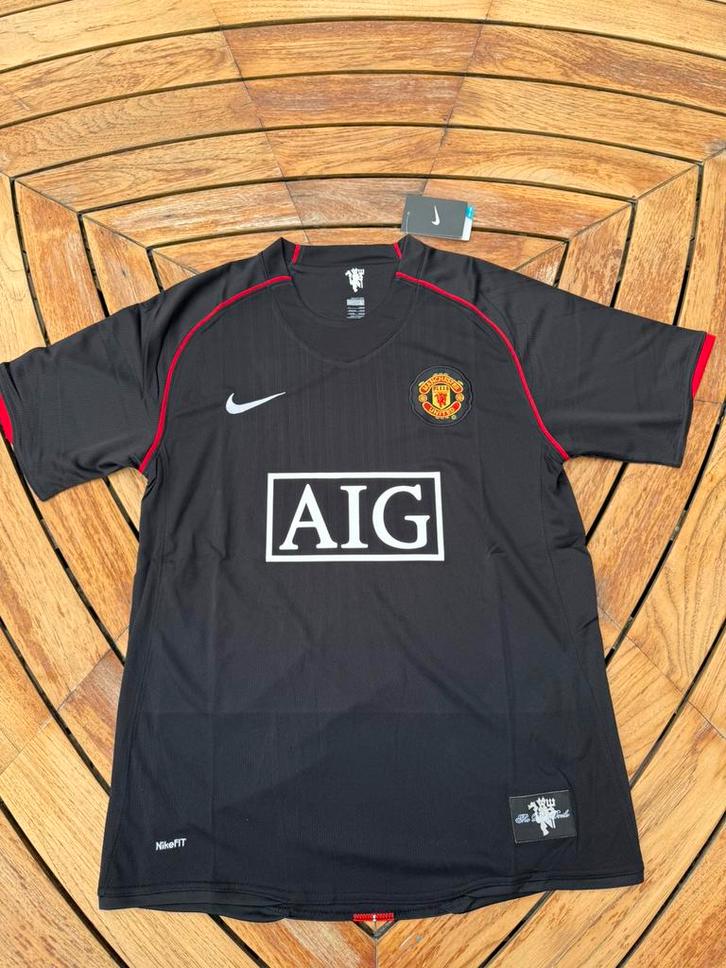 Manchester United uitshirt 2006/2007 (zwart), Sport en Fitness, Voetbal, Zo goed als nieuw, Shirt, Ophalen of Verzenden