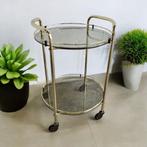 Vintage 'gouden' trolley / bar cart / tea cart, Ophalen